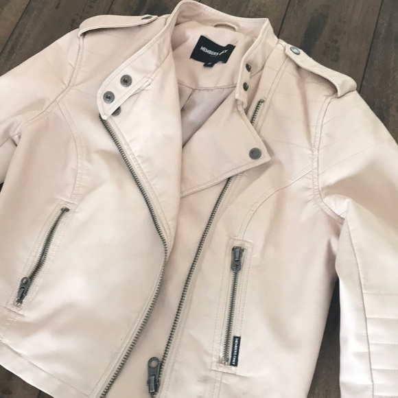 Members Only Jackets & Blazers - Members only High/Low Moto Jacket dusty pink